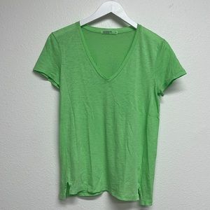 Supima Slub V-Neck T-shirt | Lime
